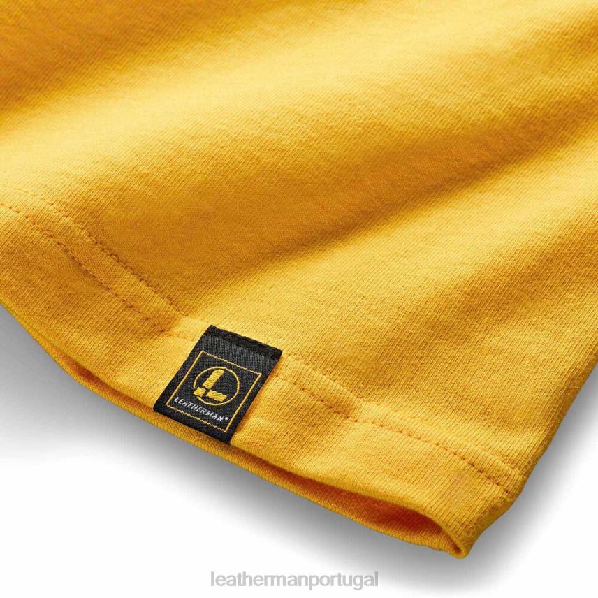 vestuário Leatherman camiseta de manga curta com emblema Heritage amarelo 8HHD93 - Image 4