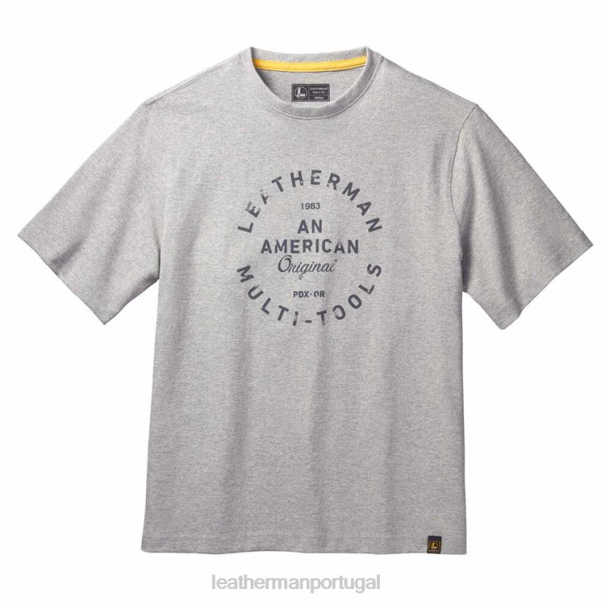 vestuário Leatherman camiseta de manga curta com emblema Heritage cinza 8HHD95 - Image 1