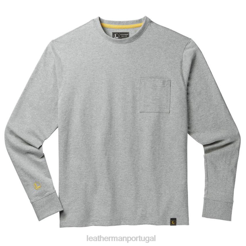 vestuário Leatherman camiseta de manga longa com carimbo de marca cinza 8HHD91 - Image 3