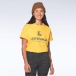 vestuário Leatherman camiseta manga curta com logo no peito amarelo 8HHD105 - Image 2