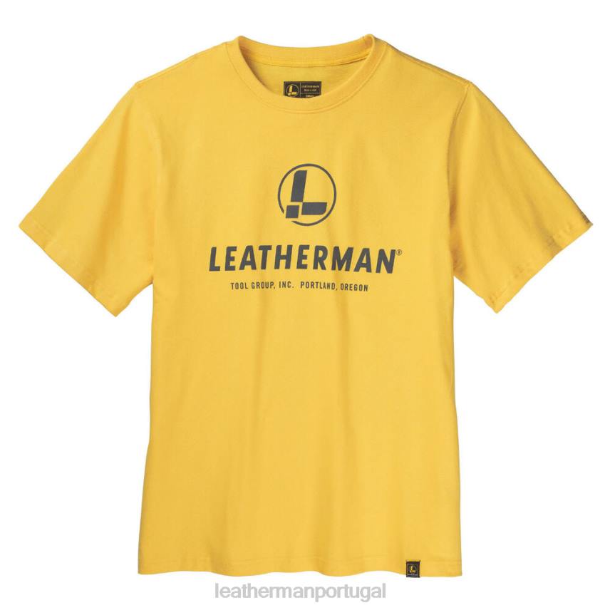vestuário Leatherman camiseta manga curta com logo no peito amarelo 8HHD105 - Image 1