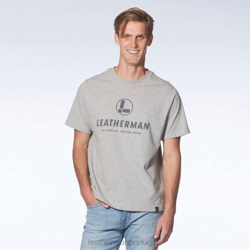 vestuário Leatherman camiseta manga curta com logo no peito cinza 8HHD107 - Image 2
