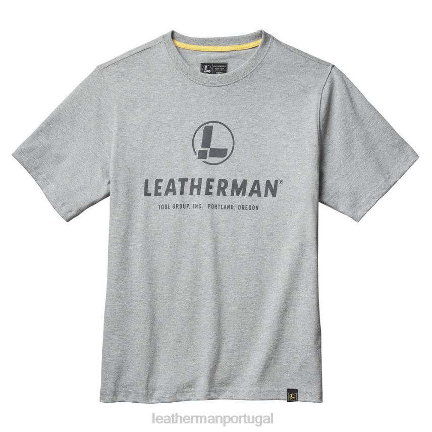 vestuário Leatherman camiseta manga curta com logo no peito cinza 8HHD107 - Image 1