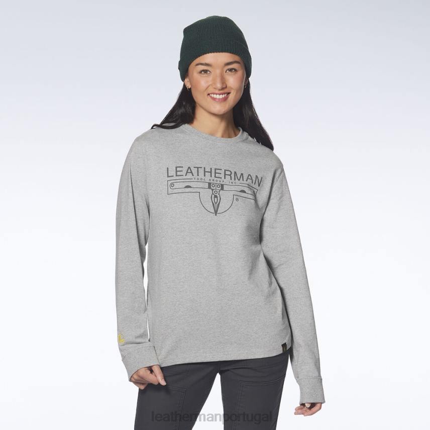 vestuário Leatherman Camiseta manga longa com logo de 1983 cinza 8HHD89 - Image 2