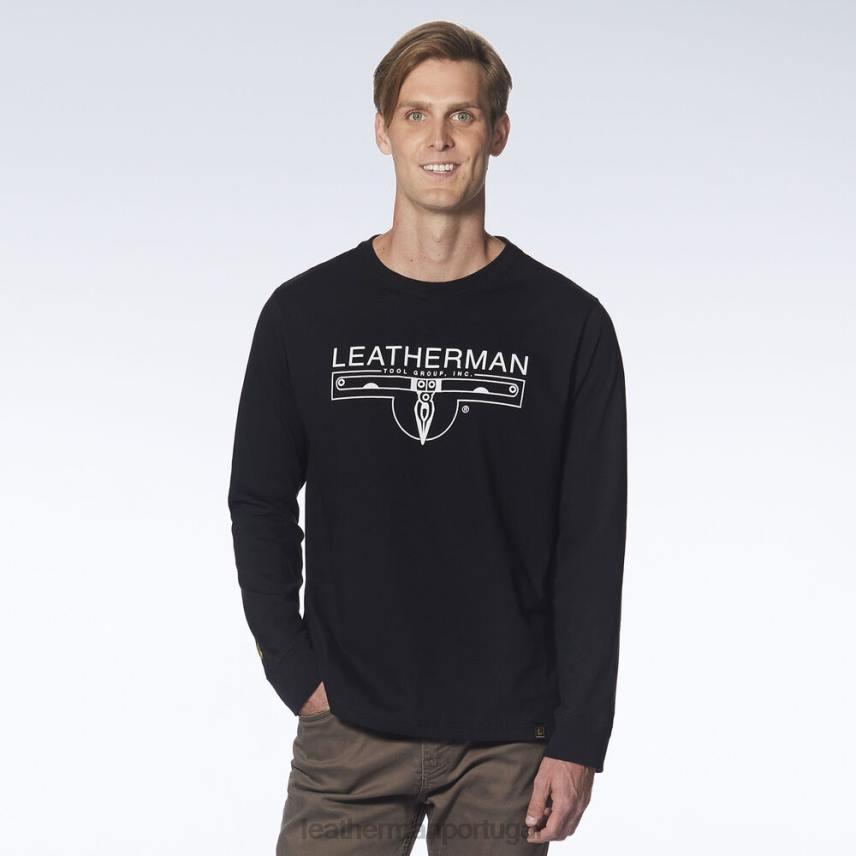 vestuário Leatherman Camiseta manga longa com logo de 1983 preto 8HHD88 - Image 2
