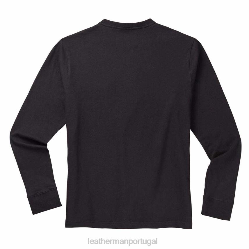vestuário Leatherman Camiseta manga longa com logo de 1983 preto 8HHD88 - Image 3