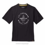 vestuário Leatherman camiseta de manga curta com emblema Heritage preto 8HHD94