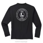 vestuário Leatherman camiseta de manga longa com carimbo de marca preto 8HHD90