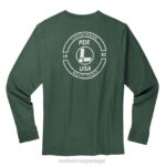 vestuário Leatherman camiseta de manga longa com carimbo de marca verde 8HHD92