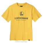 vestuário Leatherman camiseta manga curta com logo no peito amarelo 8HHD105