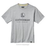 vestuário Leatherman camiseta manga curta com logo no peito cinza 8HHD107