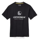 vestuário Leatherman camiseta manga curta com logo no peito preto 8HHD106