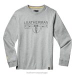 vestuário Leatherman Camiseta manga longa com logo de 1983 cinza 8HHD89
