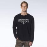 vestuário Leatherman Camiseta manga longa com logo de 1983 preto 8HHD88 - Image 2